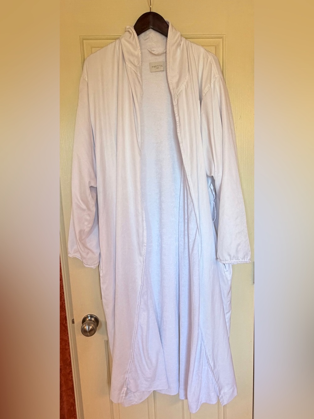 Frette 1860 White Robe - Unisex. No belt.
